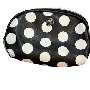 Dabney Lee, black and white polkadot, small cosmetic case
